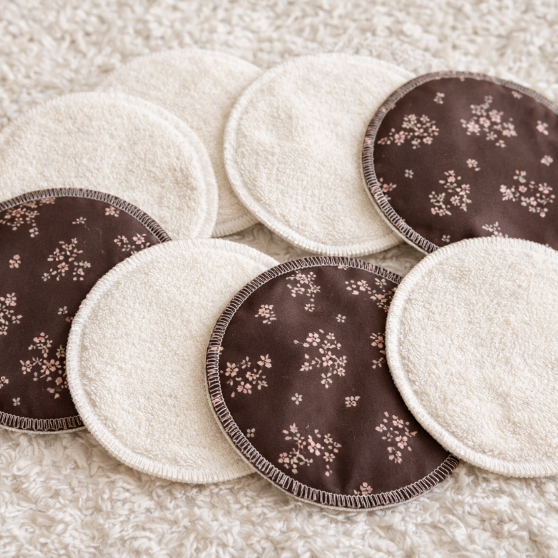 Lot de coussinets d’allaitement en coton réutilisables