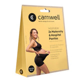 Culotte de protection post-partum noire lavable et sans couture pour un confort optimal.